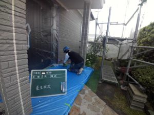 鹿児島県姶良市加治木町S様邸 屋根外壁塗装工事（スーパームキコート）④