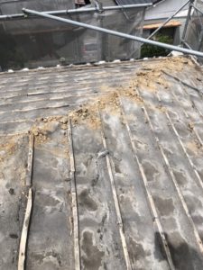 鹿児島県　姶良市　Ｎ様邸　屋根葺き替え工事　雨漏れ　三州陶器瓦　和型