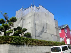 鹿児島県　姶良市　ｋ様邸　屋根外壁塗装工事　スーパームキコート　コーキング　オートイクシード15+